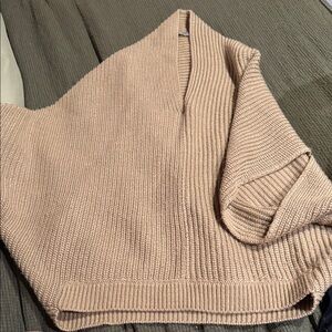 ASOS Women's V-Neck Chunky Knit Sweater poncho cape